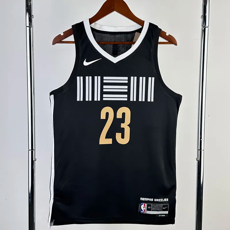 23-24 Grizzlies ROSE #23 Black City Edition Top Quality Hot Pressing NBA Jersey