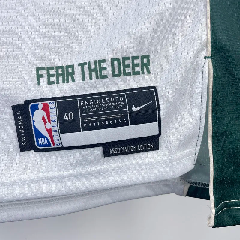22-23 BUCKS HOLIOAY #21 Home White Top Quality Hot Pressing NBA Jersey(V领)