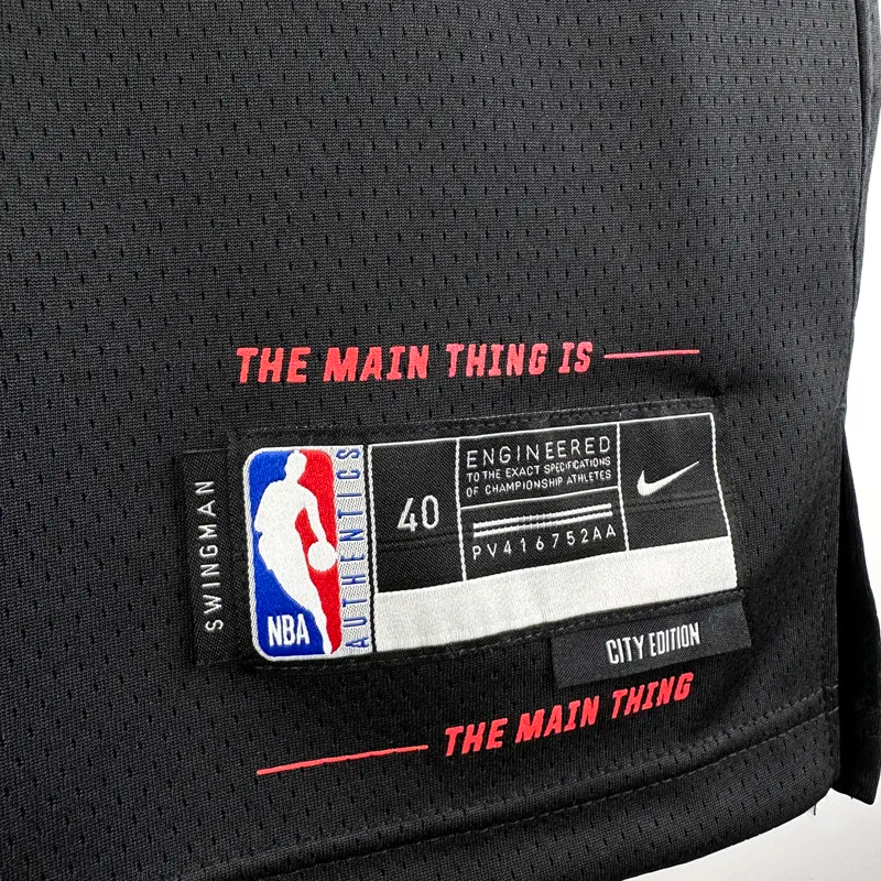 23-24 HEAT WADE #3 Black City Edition Top Quality Hot Pressing NBA Jersey (V领）