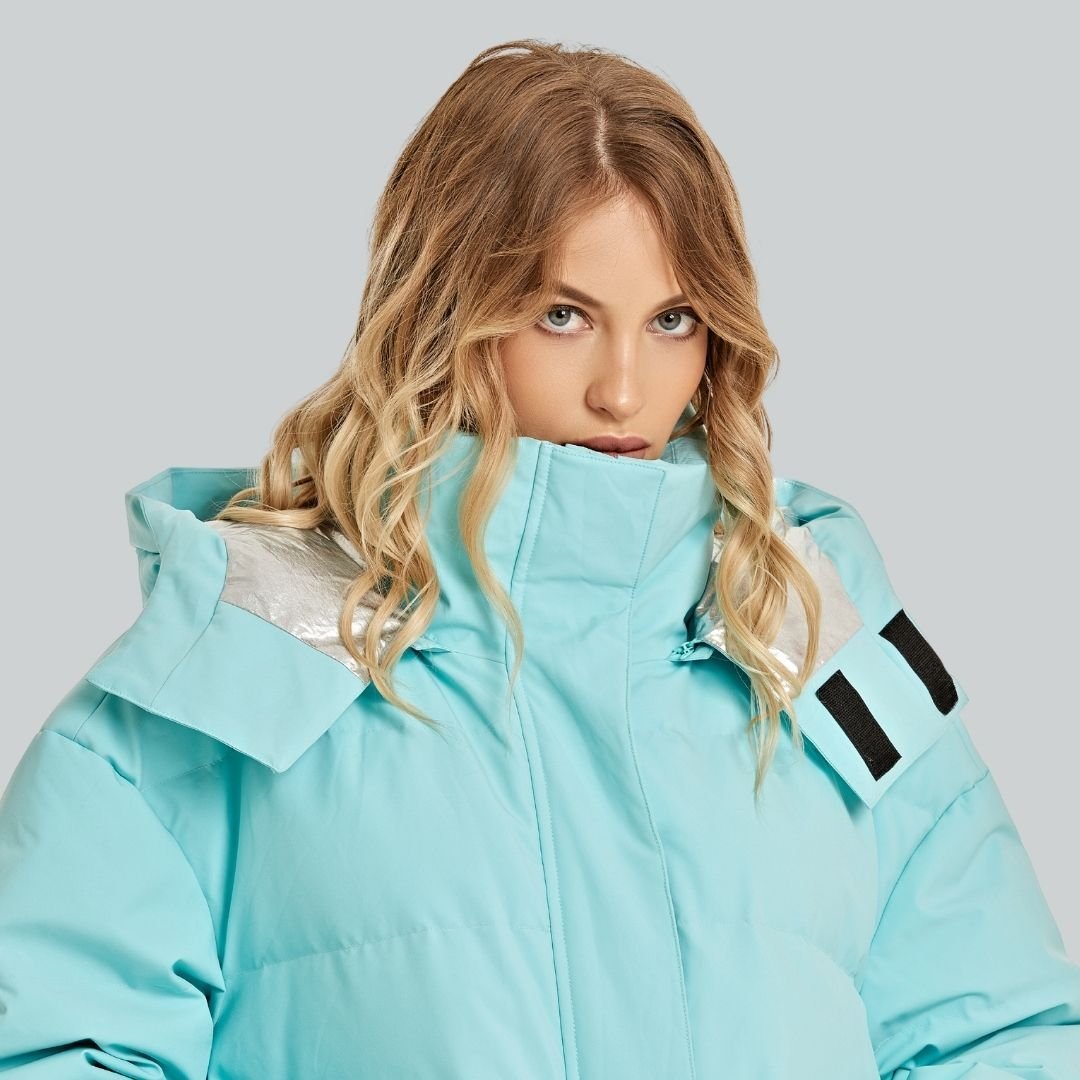 Longer Jedaite Green Thicker Down Jacket