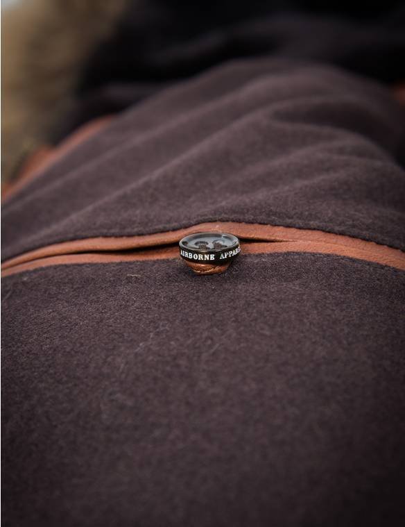 TOGO LEATHER PARKA COGNAC