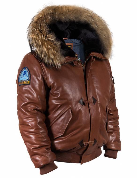 TOGO LEATHER PARKA COGNAC