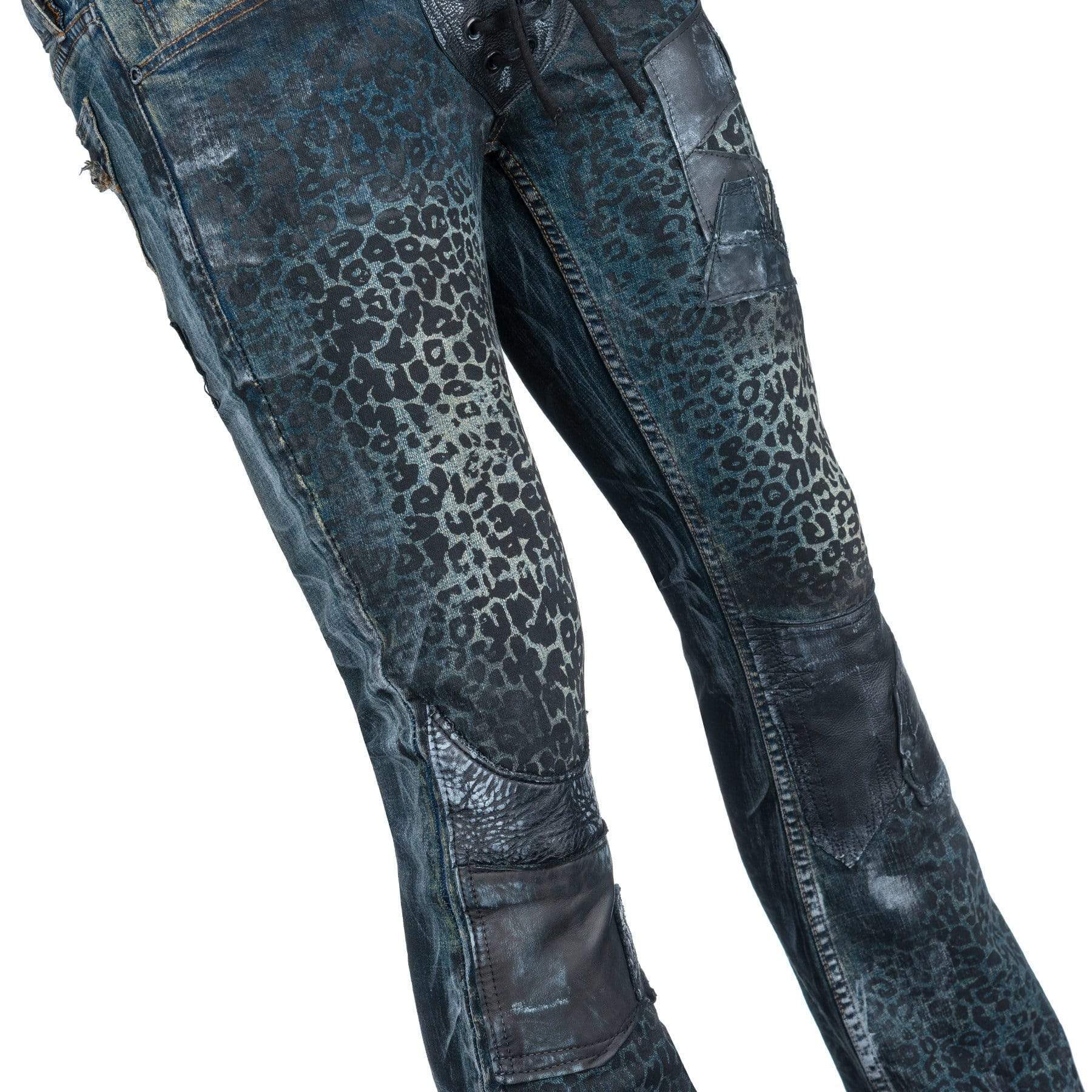 Pants - Blue Leopard