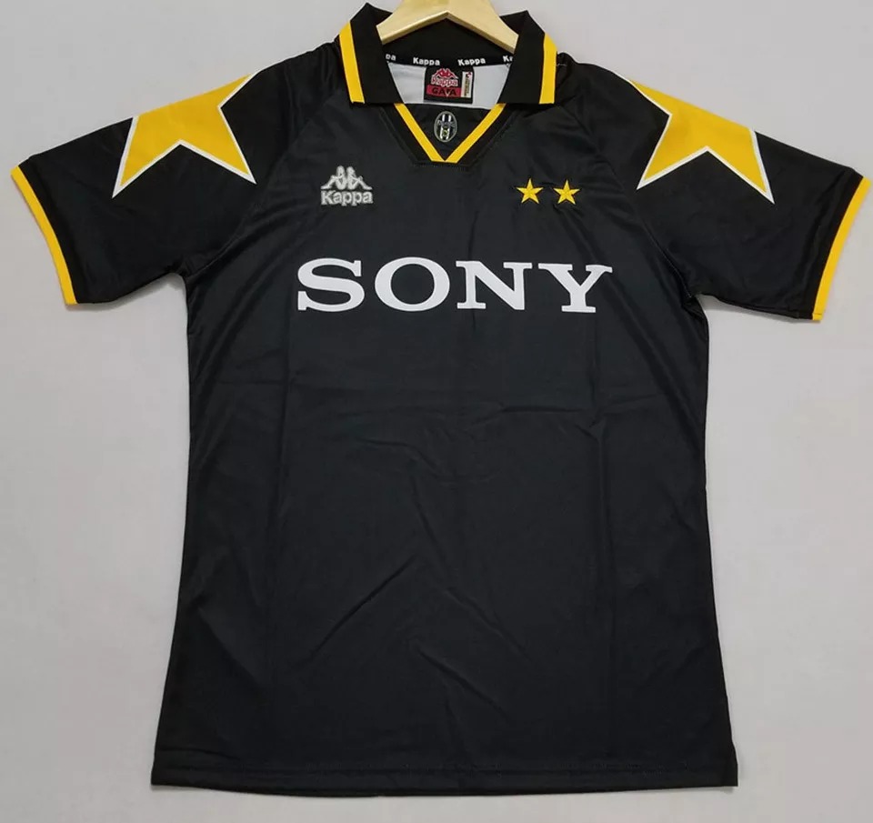 1995-1997 JUV Away Black Retro Soccer Jersey