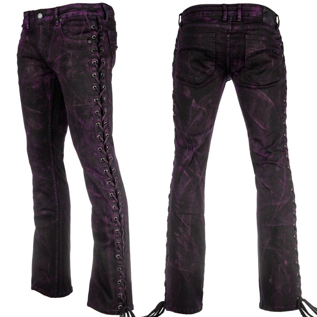 Purple Haze Side Laced Alloy Wash Pants