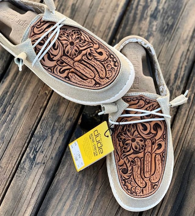 Women's Shoes Custom Wendy Leather Engraving