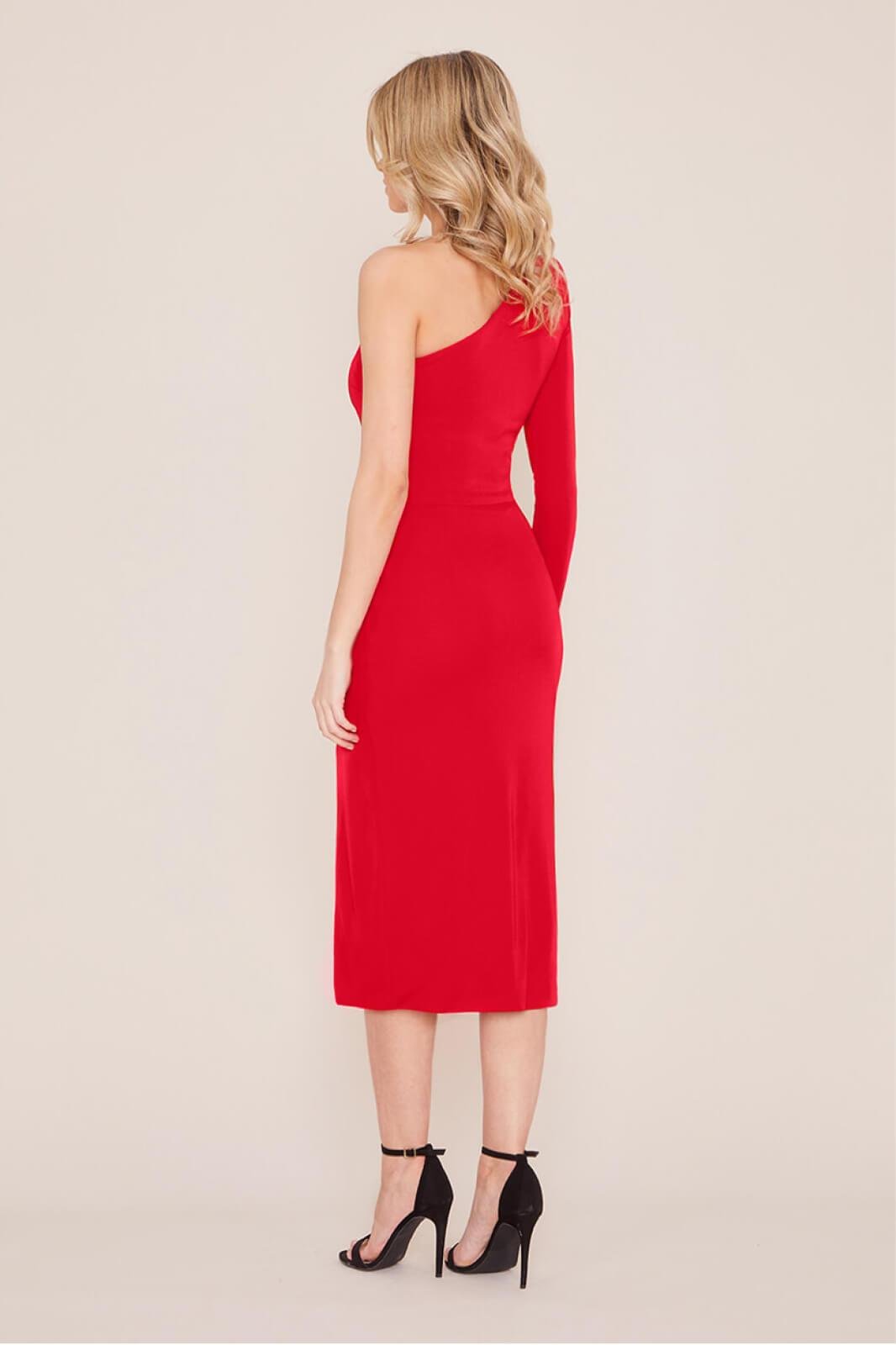 Mina Midi Red Dress