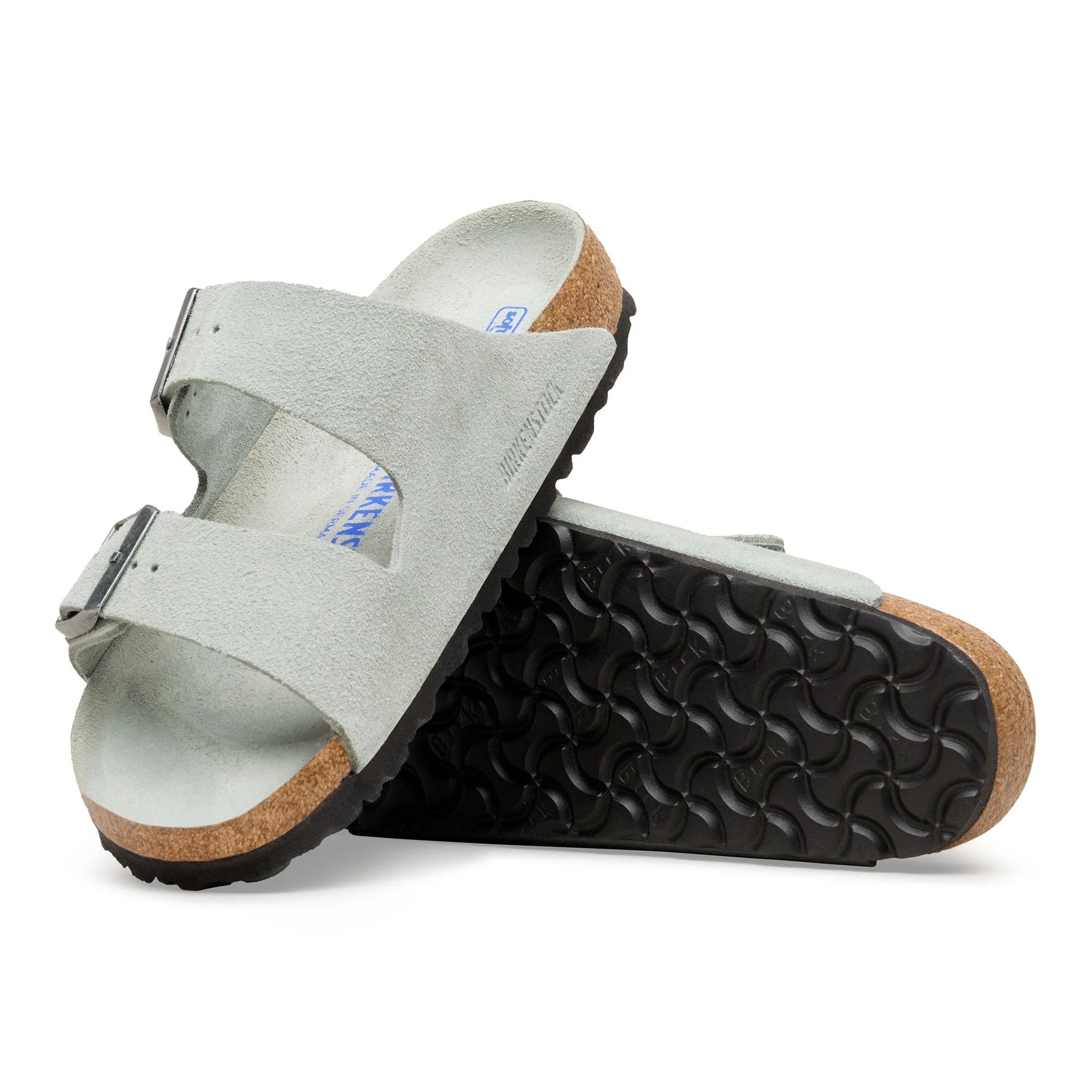 Arizona Soft Footbed Suede Leather Pure Sage Tonal FB - leoleo123123