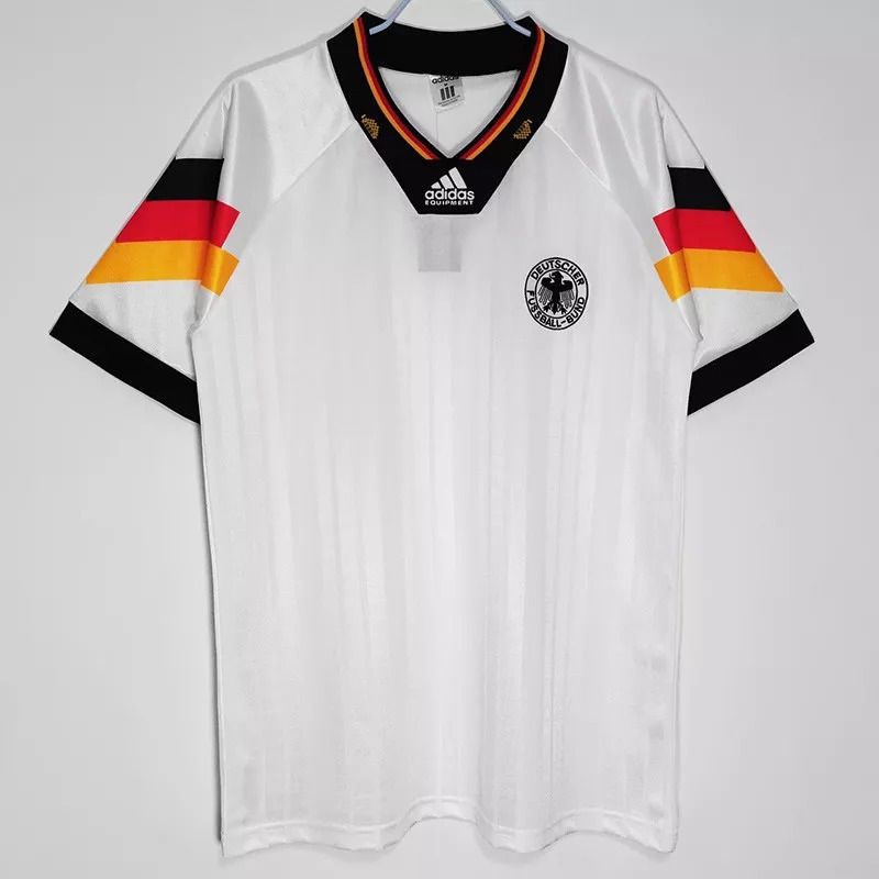 1992 Germany Home Retro Soccer Jersey