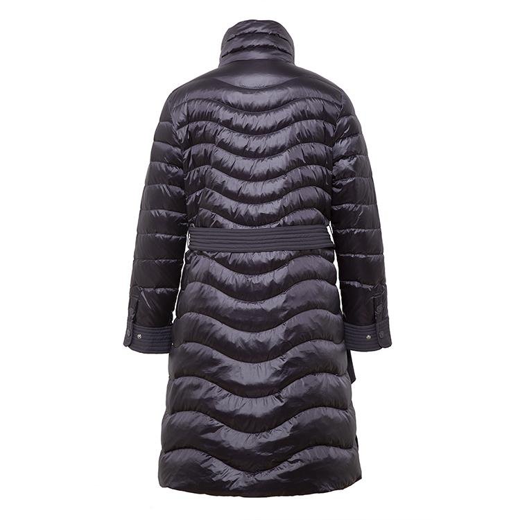 Longer Dark Purple Women's Down Jacket
