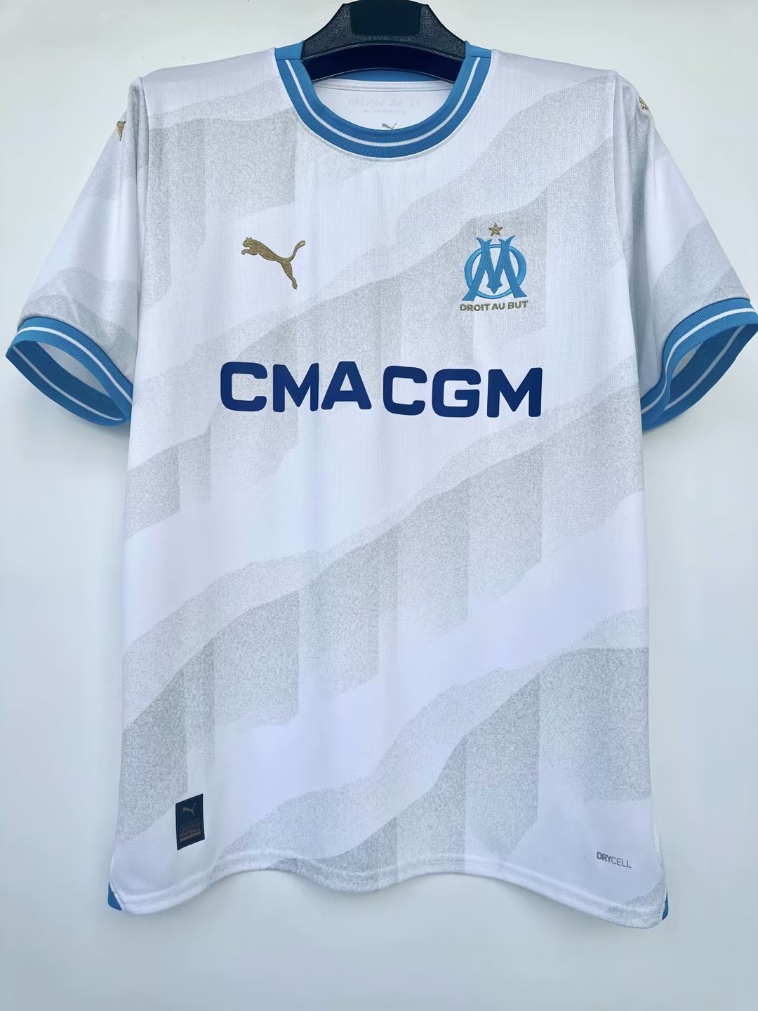 23-24 Marseille Home Fans Soccer Jersey