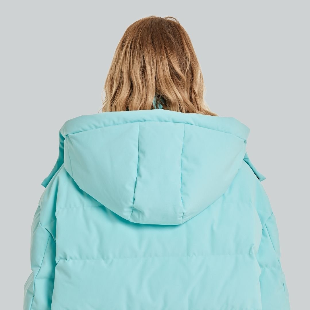 Longer Jedaite Green Thicker Down Jacket