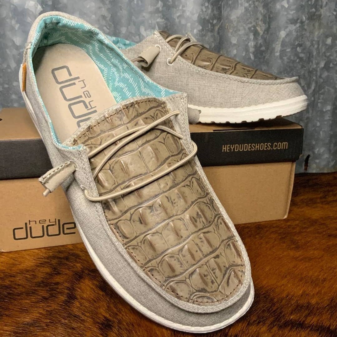 Women's Shoes Crocodile Pattern Design