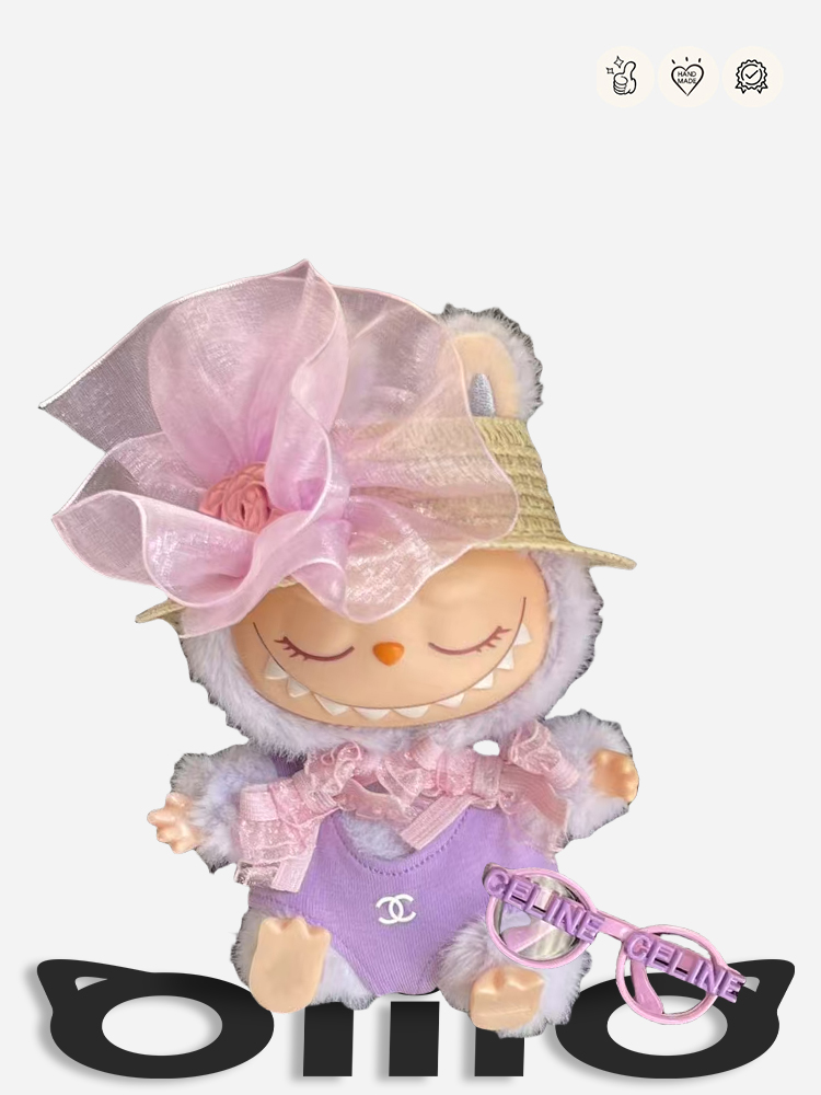 LABUBU Clothes Chanel Delicate Purple Bodysuit Set