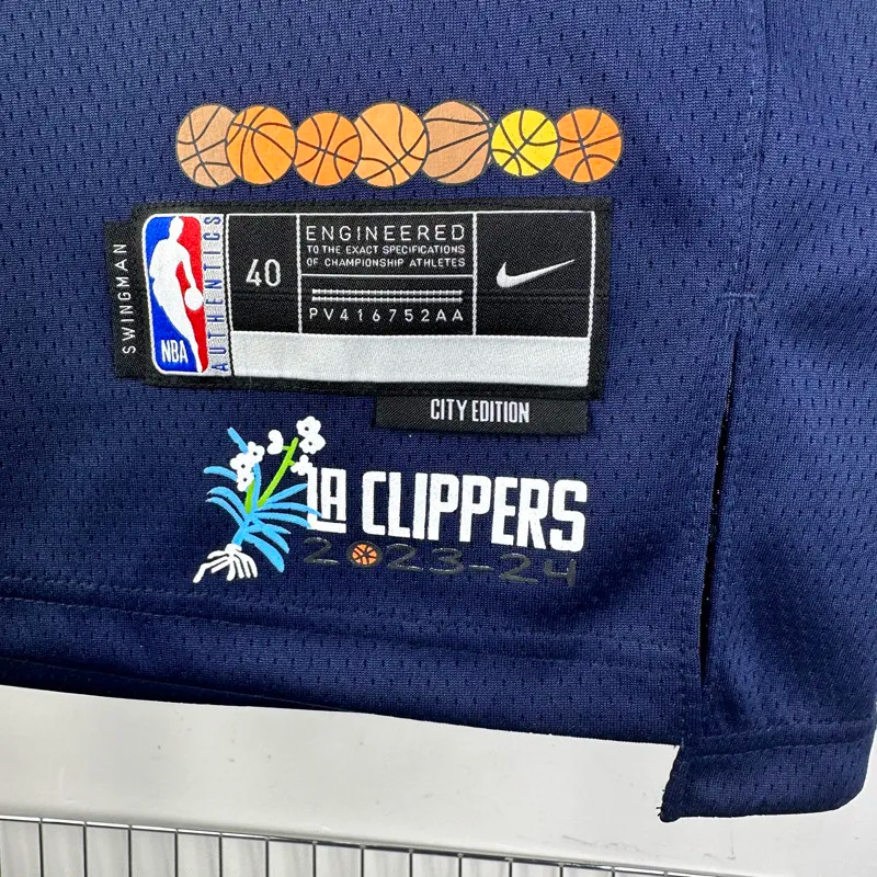23-24 CLIPPERS WESTBROOK #0 Dark blue City Edition Top Quality Hot Pressing NBA Jersey