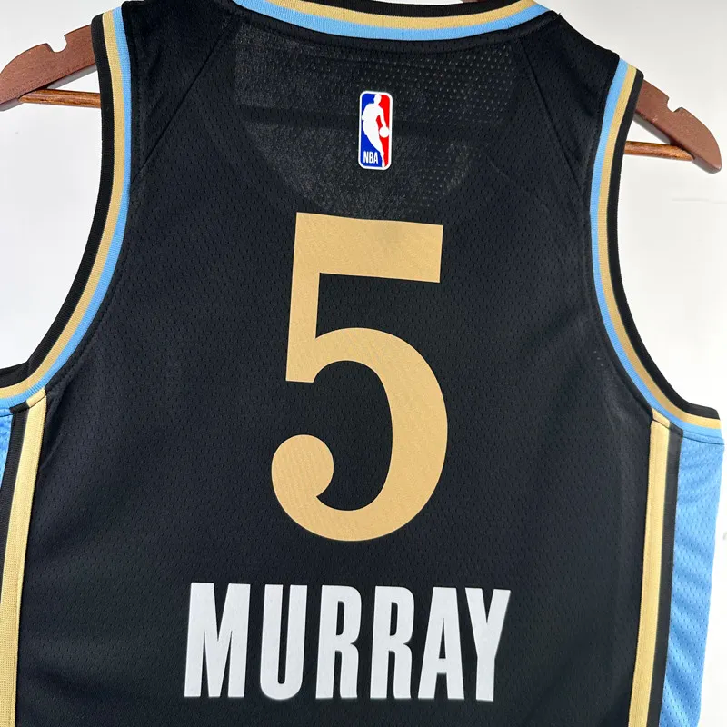 23-24 Hawks MURRAY #5 Black City Edition Top Quality Hot Pressing NBA Jersey