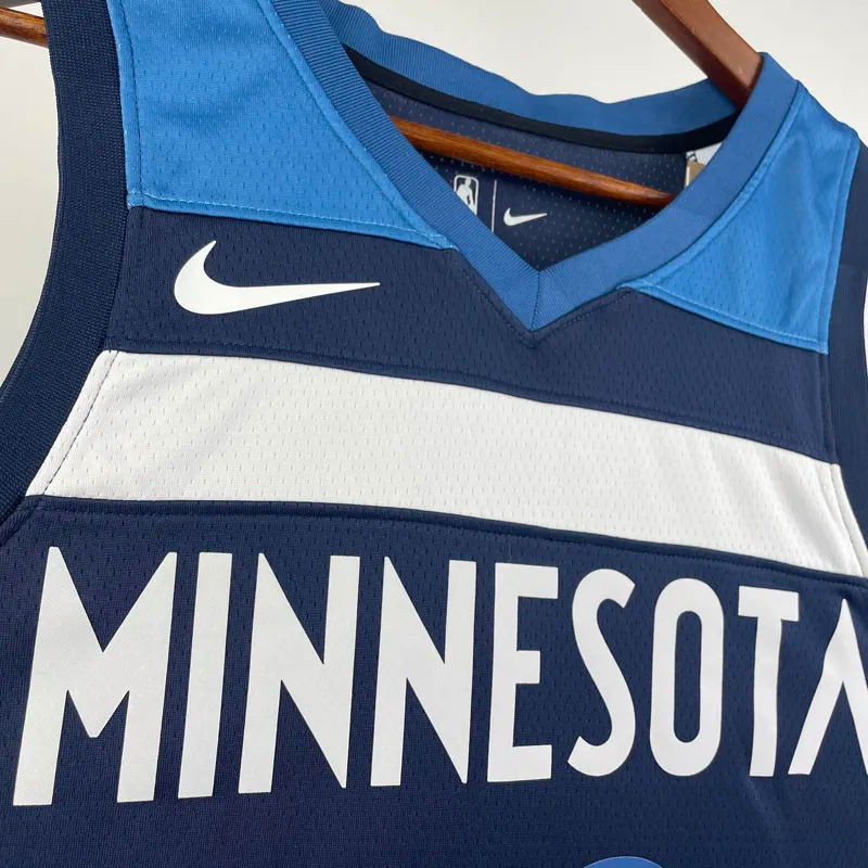 22-23 Timberwolves RUSSELL #0 Blue Top Quality Hot Pressing NBA Jersey