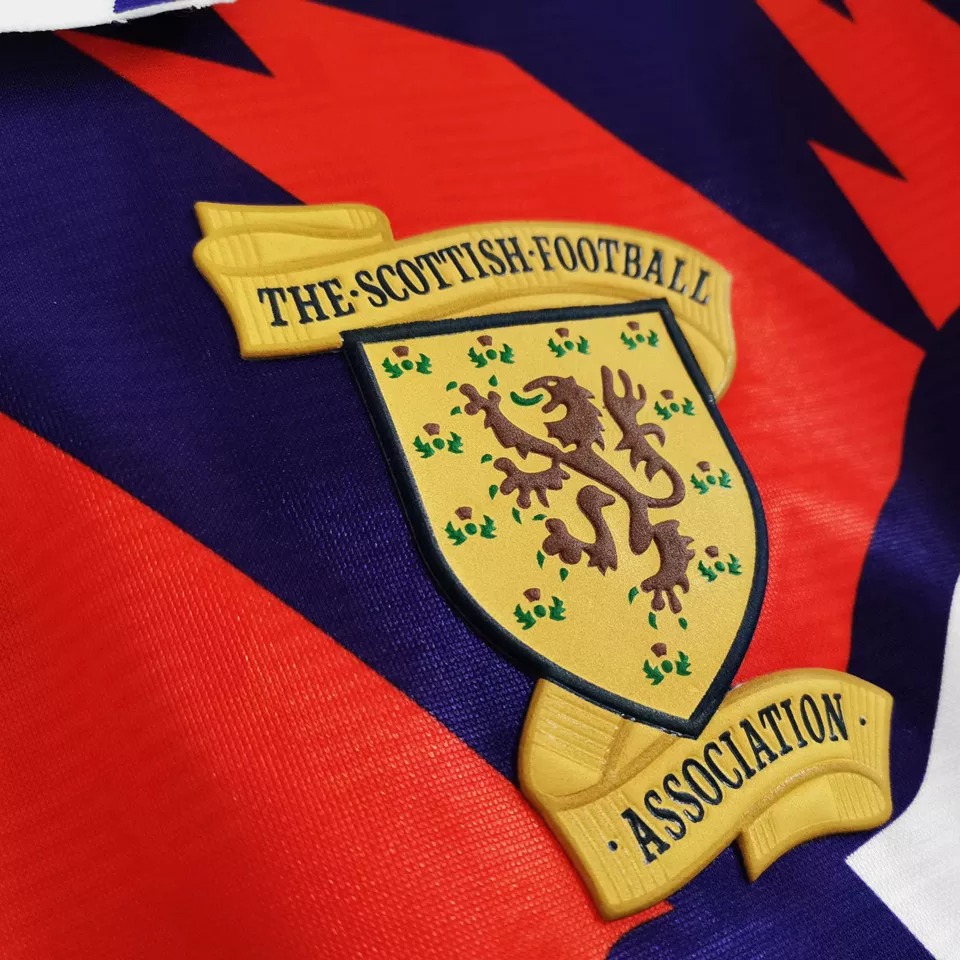 1991-1993 Scotland White Retro Soccer Jersey