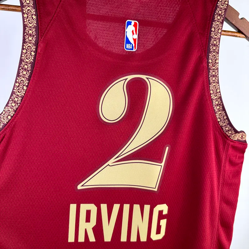 23-24 Cleveland Cavaliers IRVING #2 Red City Edition Top Quality Hot Pressing NBA Jersey