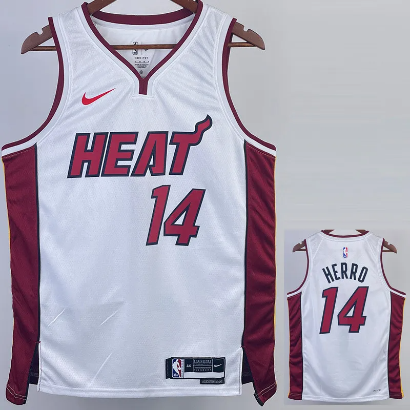 22-23 HEAT HERRO #14 White Top Quality Hot Pressing NBA Jersey