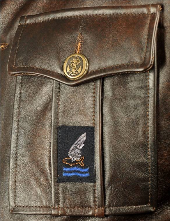 RAF GOLDFISH LEATHER COAT