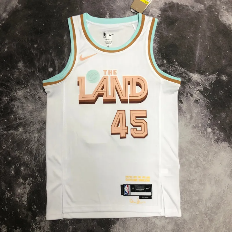 22-23 Kings MITCHELL #45 White City Edition Top Quality Hot Pressing NBA Jersey