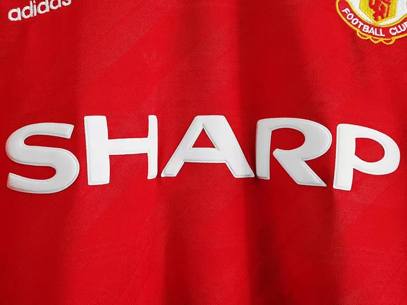 1986 Man Utd Home Long Sleeve Retro Soccer Jersey