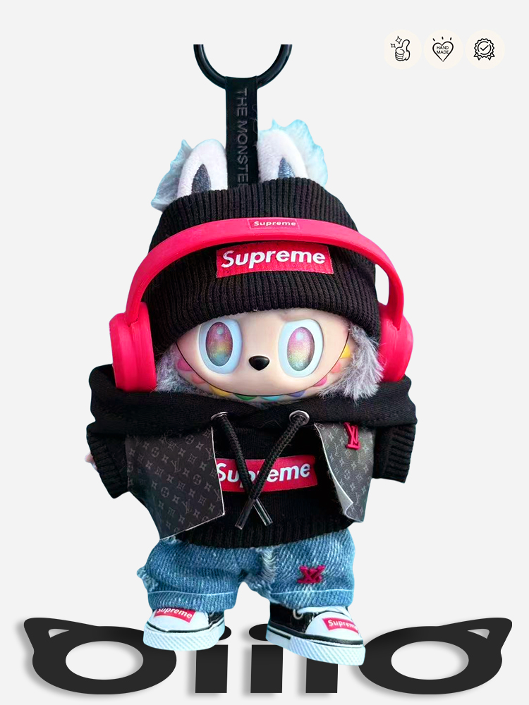 Labubu LV x Supreme Trendy Streetwear