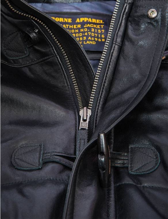 BALTO LEATHER PARKA LONG