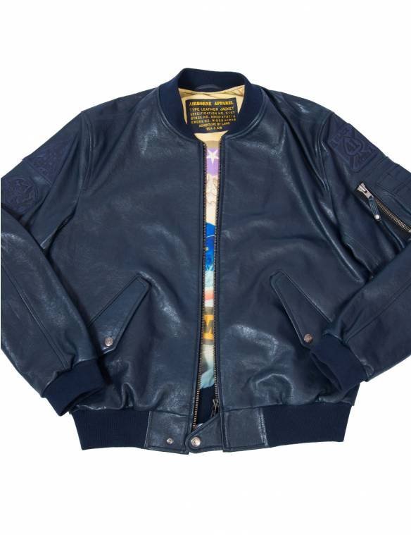 MA1 TOM CAT BOMBER LEATHER JACKET