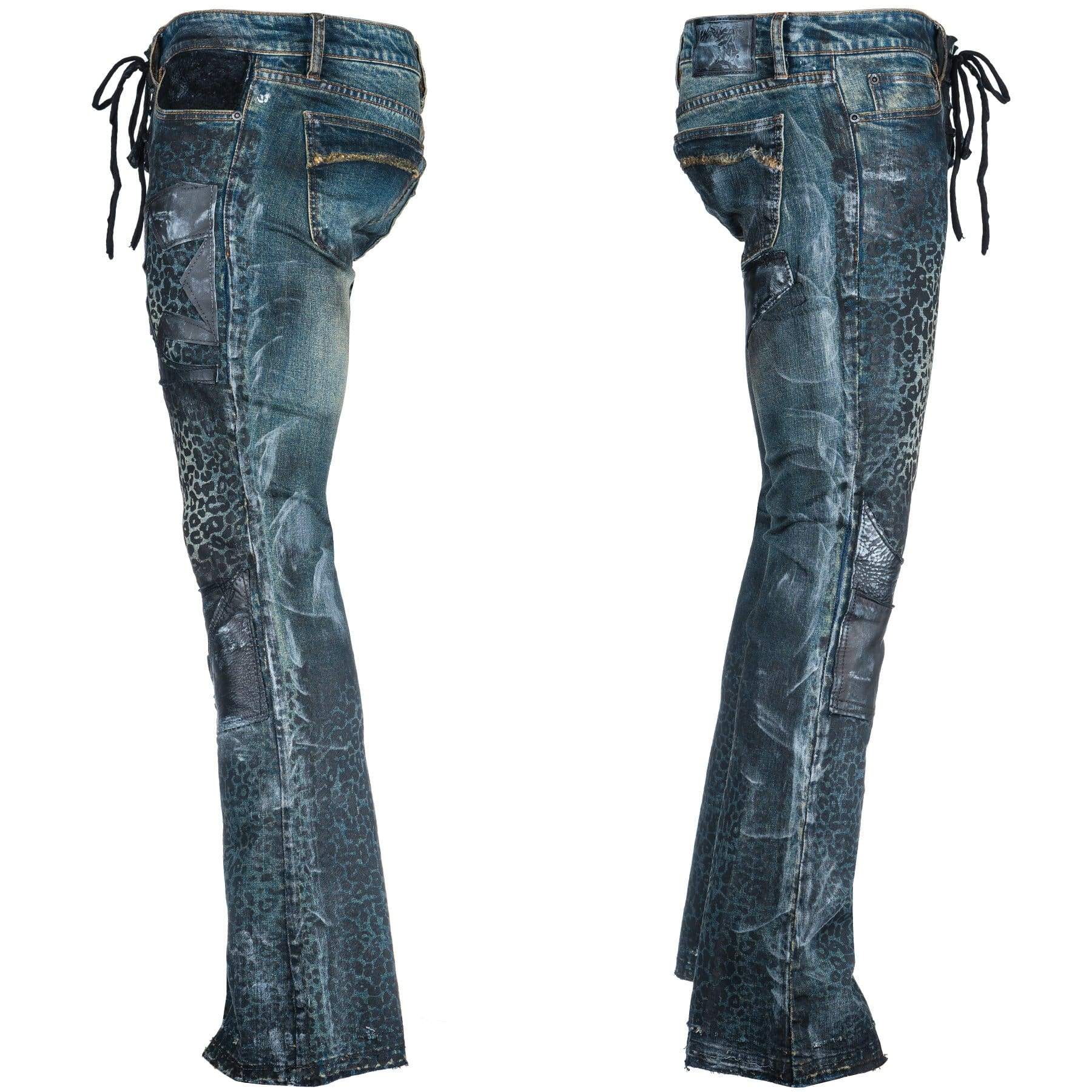 Pants - Blue Leopard