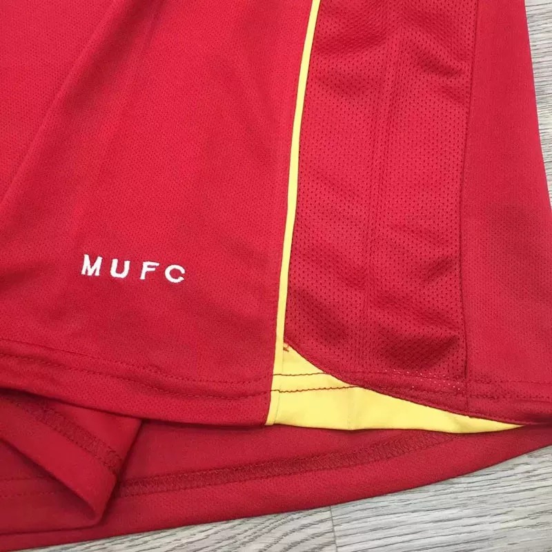 2006-2007 Man Utd Home long sleeve Retro soccer jersey