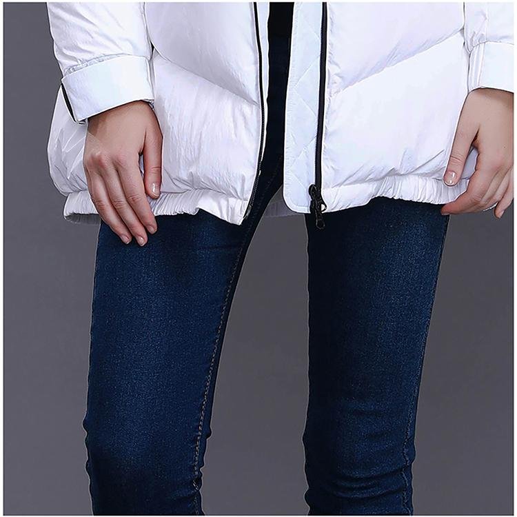 Mid Length Milky Women's Down Jacket