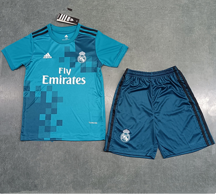 2017-2018 RMA Third Retro Kids Soccer Jersey