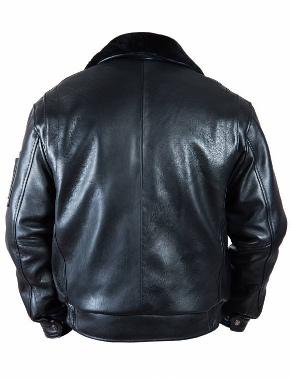 TOP GUN 2 FLIGHT LEATHER JACKET BLACK