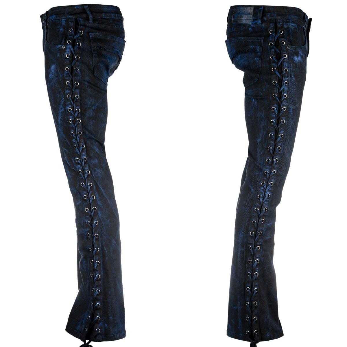 Sidelaced Cobalt Alloy Wash Pants