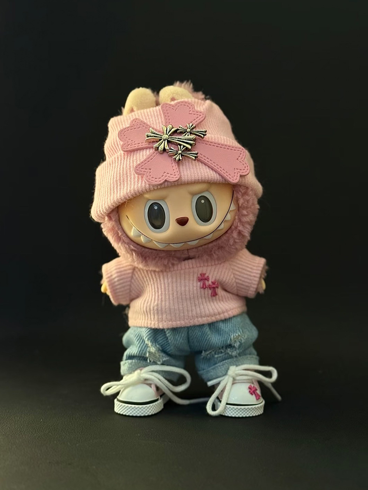 Labubu Clothes Chrome Hearts Sweet Edge Pink Punk