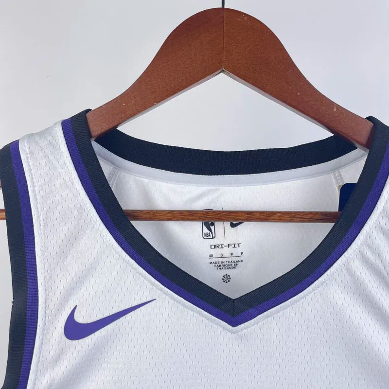 23-24 Kings SABONIS #10 White Top Quality Hot Pressing NBA Jersey