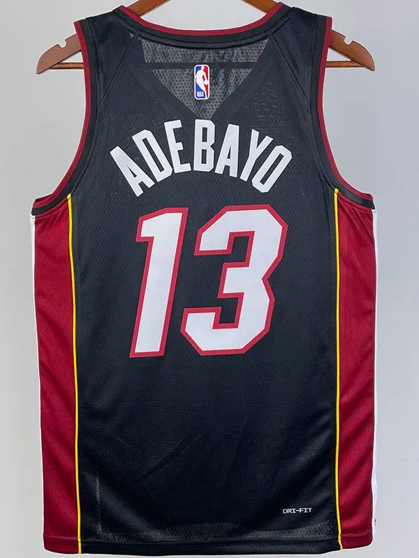 22-23 HEAT ADEBAYO #13 Black Top Quality Hot Pressing NBA Jersey