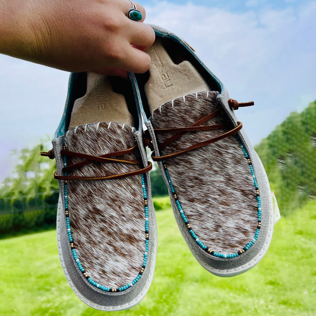 Women's Shoes Authentic Cowhide Shoes