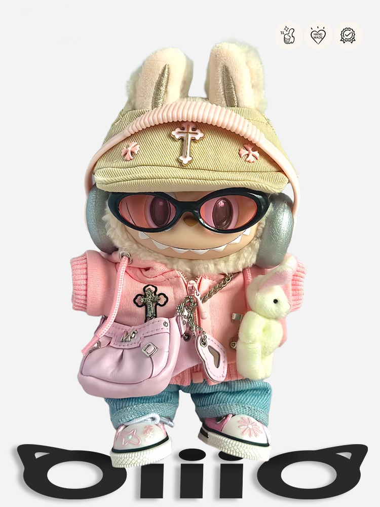 LABUBU CLOTHES ChromeHeart Pink Street Dancer