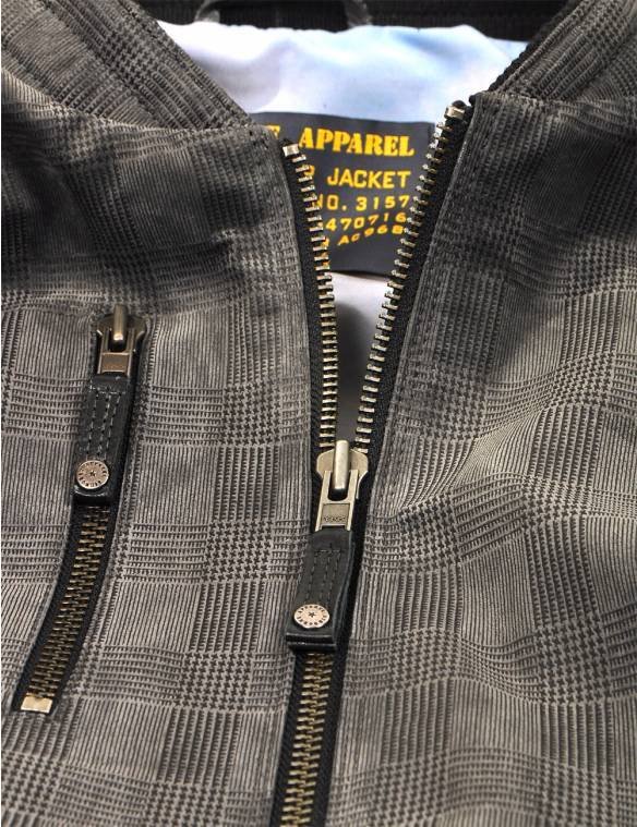 TIGERS PRINTED SUEDE BOMBER LEATHER JACKET