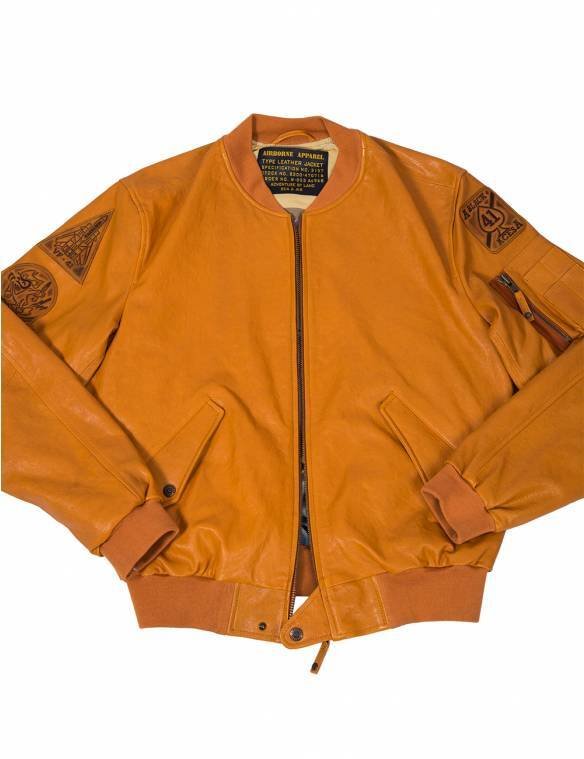 US NAVY TOM CAT BOMBER LEATHER JACKET