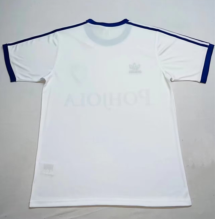 1982 Finland White Retro Soccer Jersey
