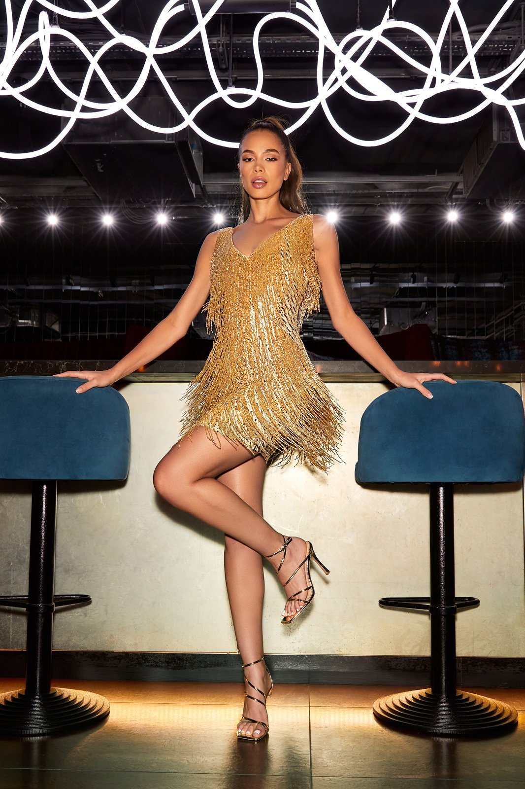 Sadie Gold Dress