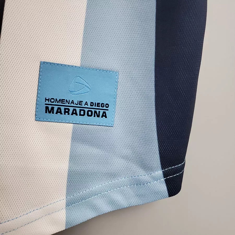 MARADONA 10# Argentina Home Retrot Soccer Jersey 2001