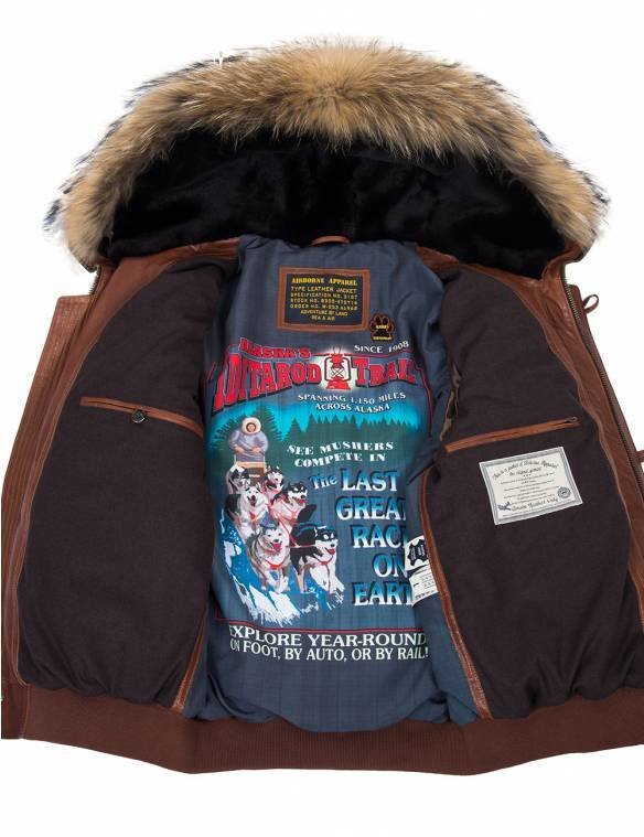 TOGO LEATHER PARKA COGNAC