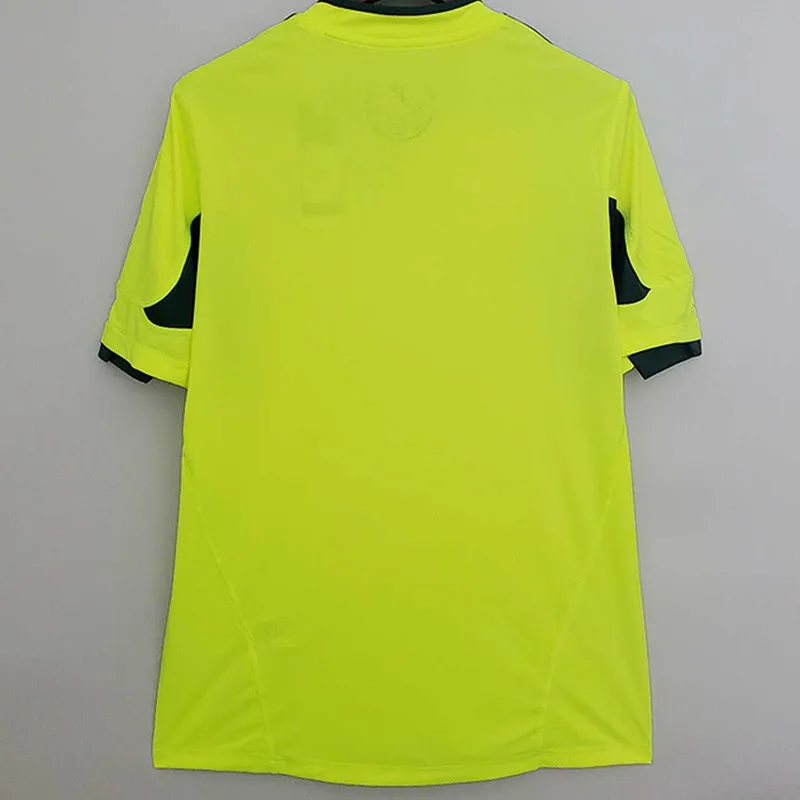 2010-2011 Palmeiras Fluorescent Green Retro Soccer Jersey