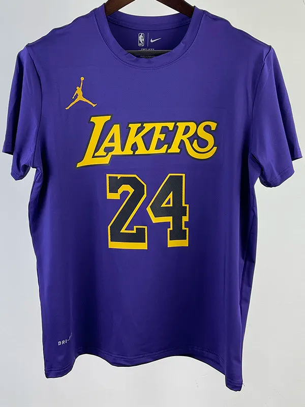 2023 LAKERS BRYANT #24 Purple Quick drying T-shirt (Trapeze Edition) 飞人版