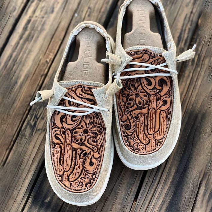 Women's Shoes Custom Wendy Leather Engraving